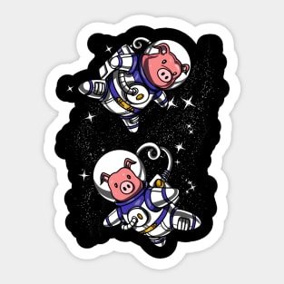 Pig Space Astronaut Sticker